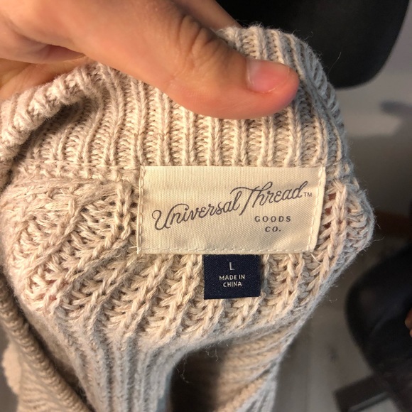 Universal Thread Beige Crewneck Sweater - Picture 7 of 9